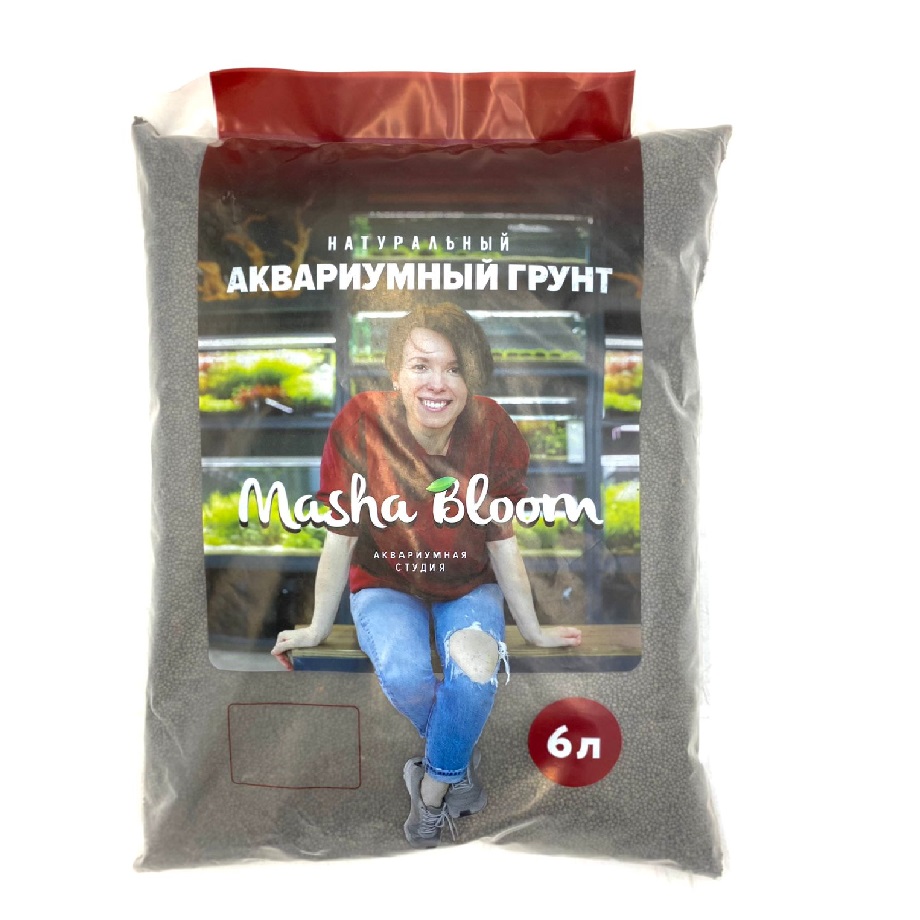 Грунт MASHA BLOOM БиоБиом серый, 1-2 мм