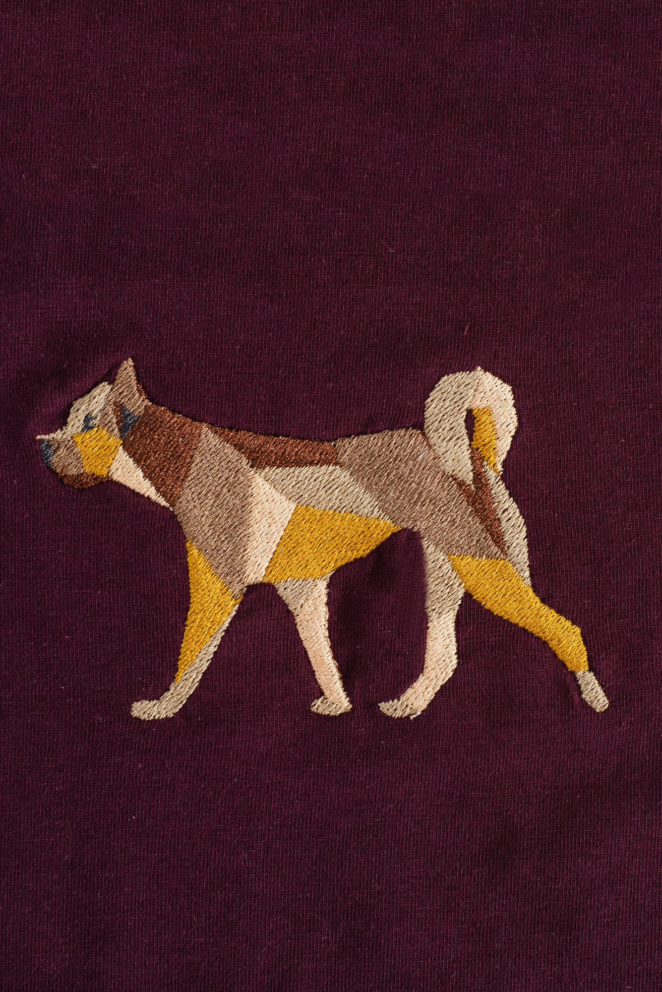 Pooch maroon T-shirt