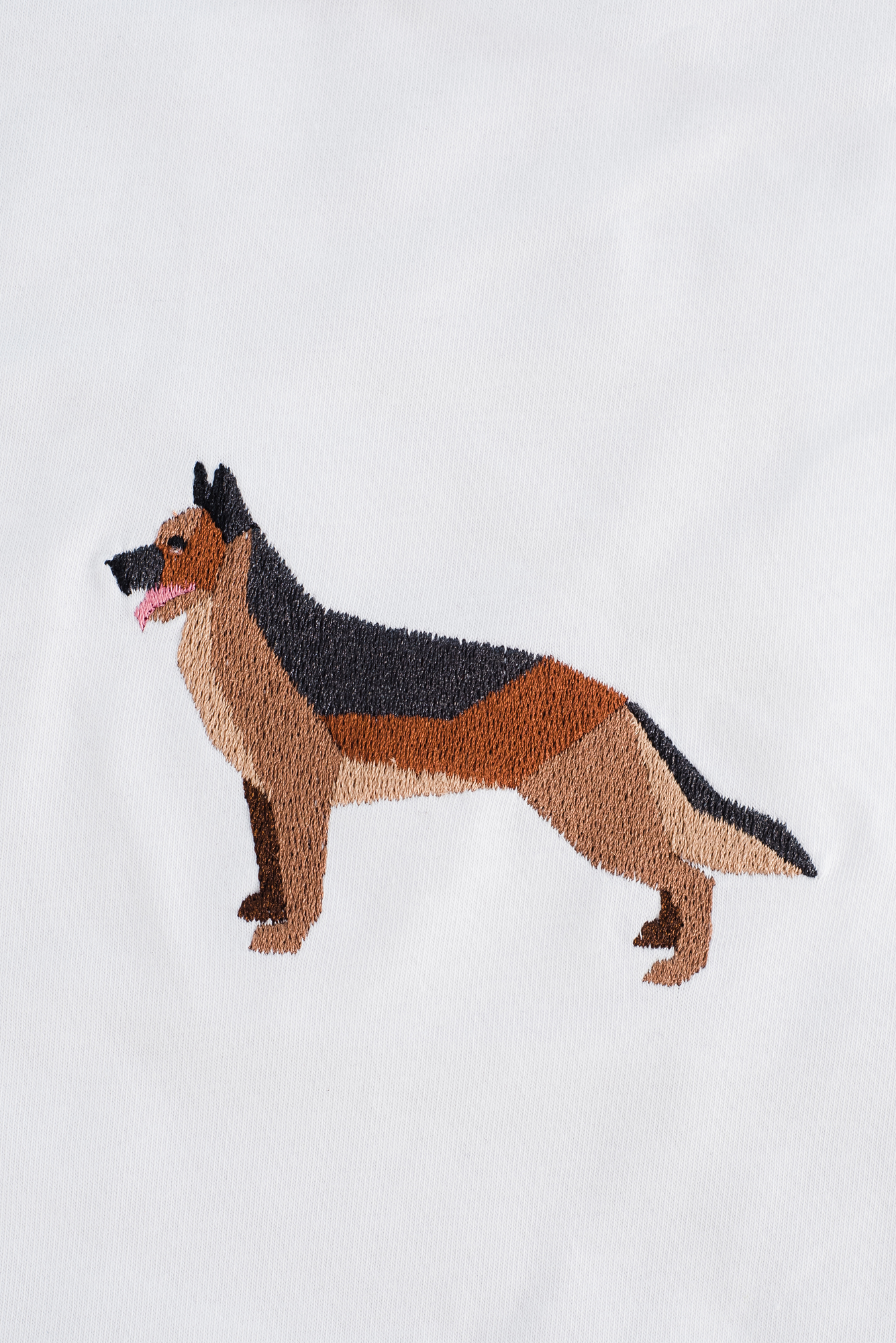 German shepard white T-shirt