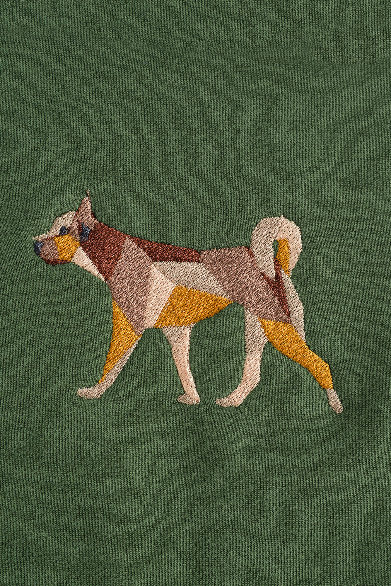 Pooch khaki hoodie