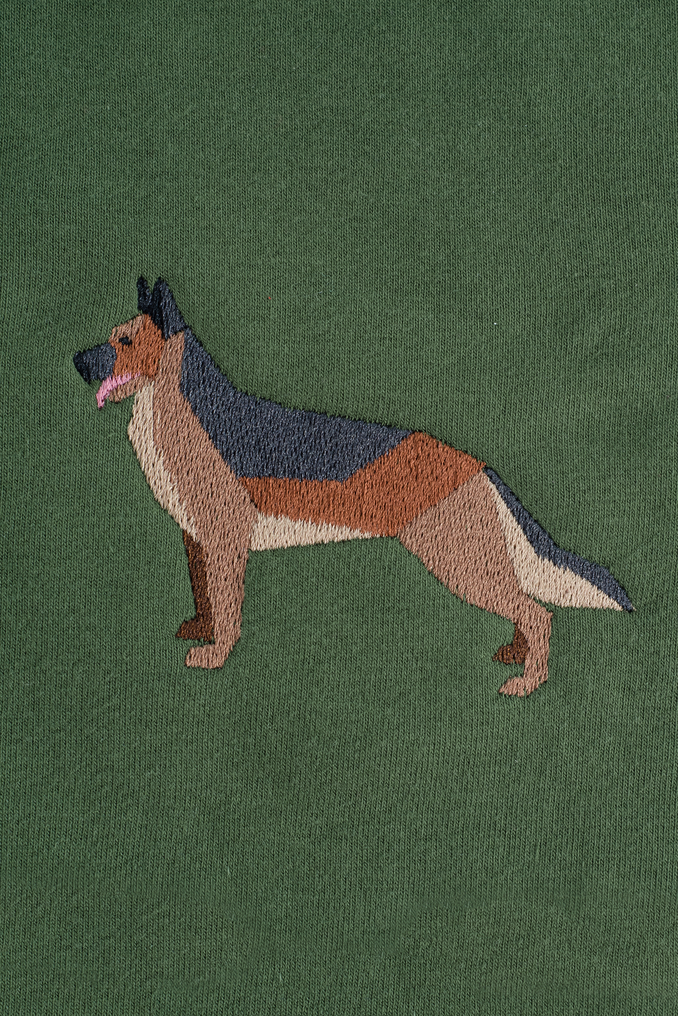 German shepherd khaki hoodie