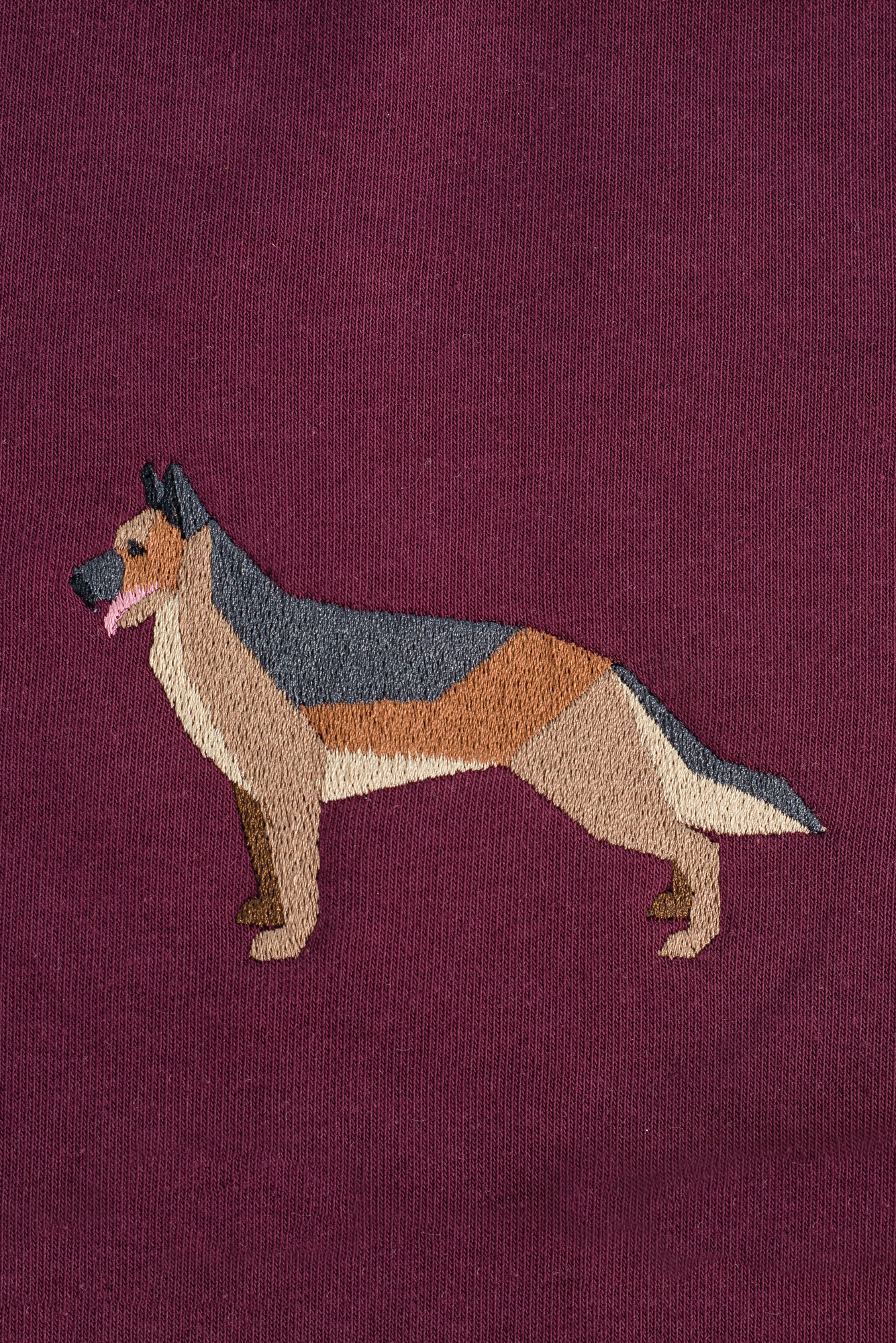 German shepherd maroon hoodie