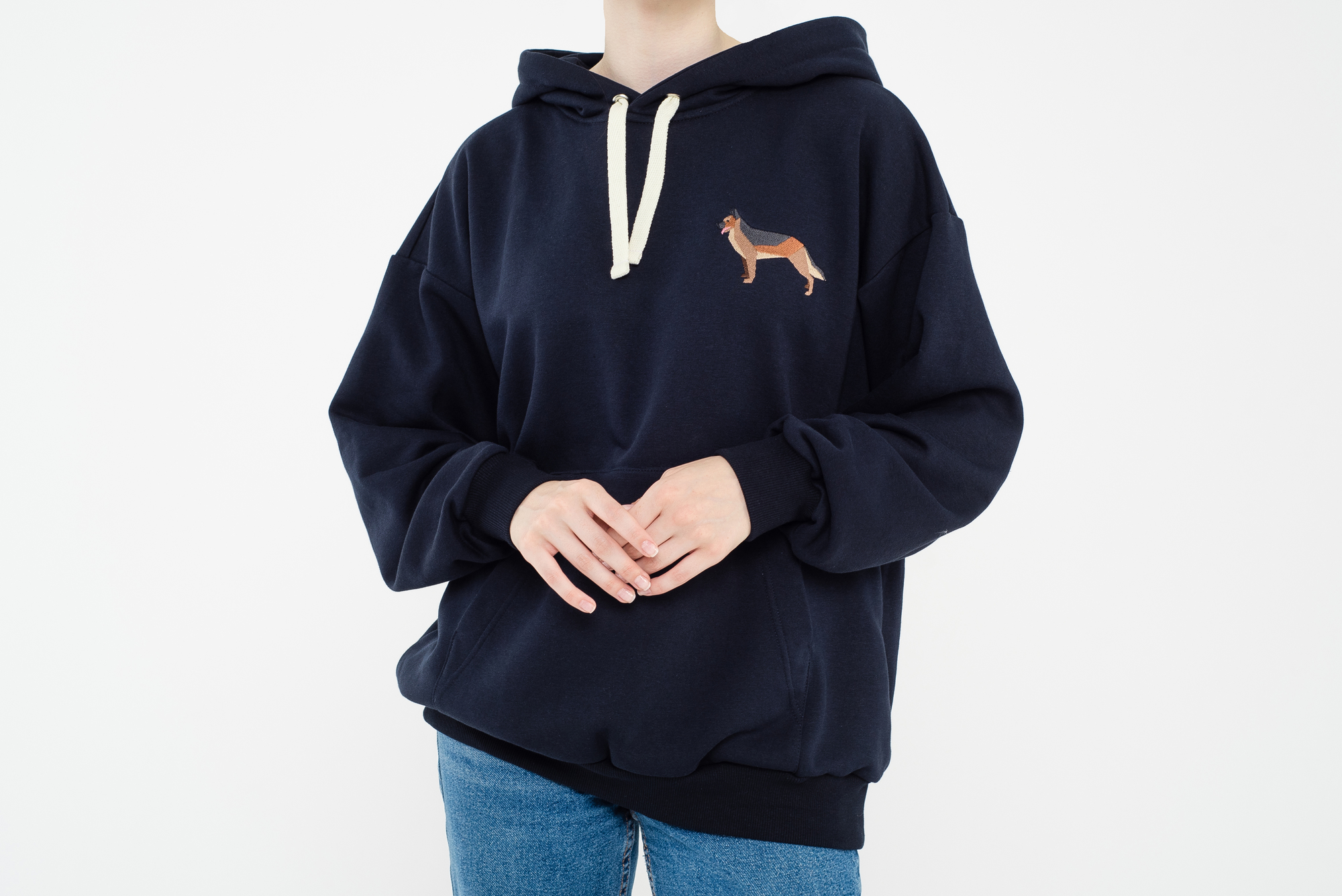 German shepherd sapphire hoodie