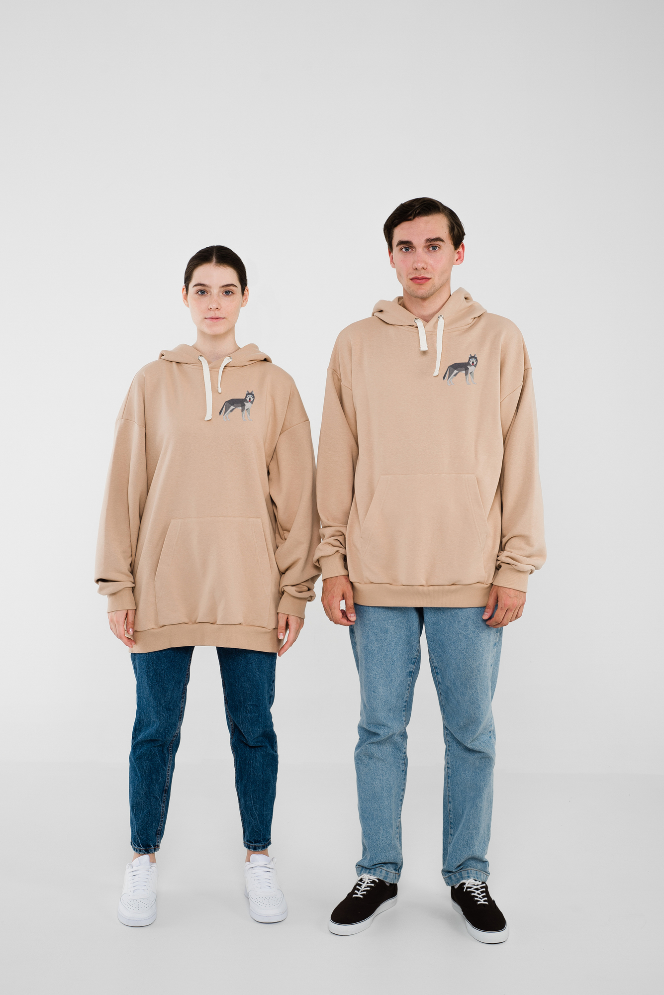 Husky beige hoodie