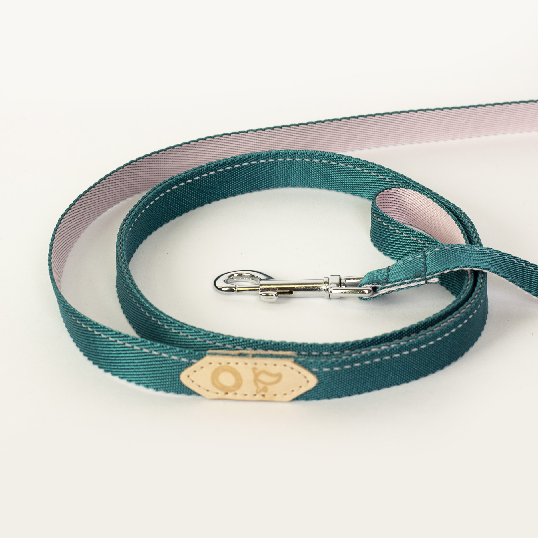 Emerald and rose  2-in-1 cross-body loop strap leash