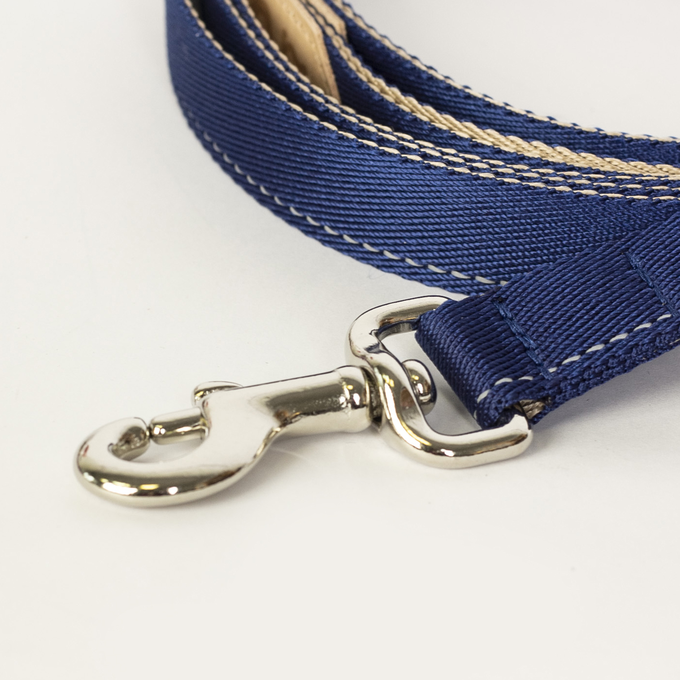 Sapphire and beige  2-in-1 cross-body loop strap leash