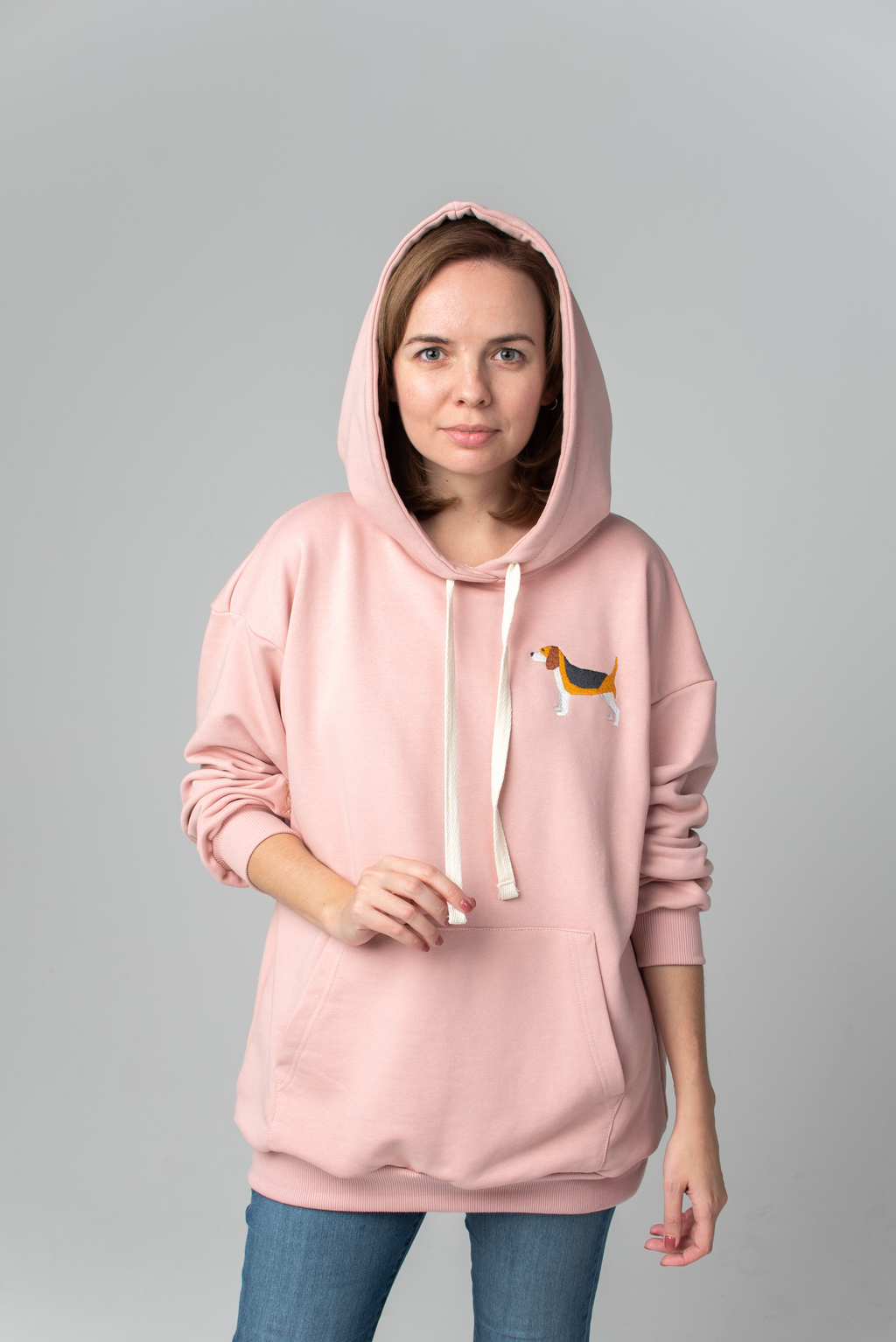 Beagle rose hoodie