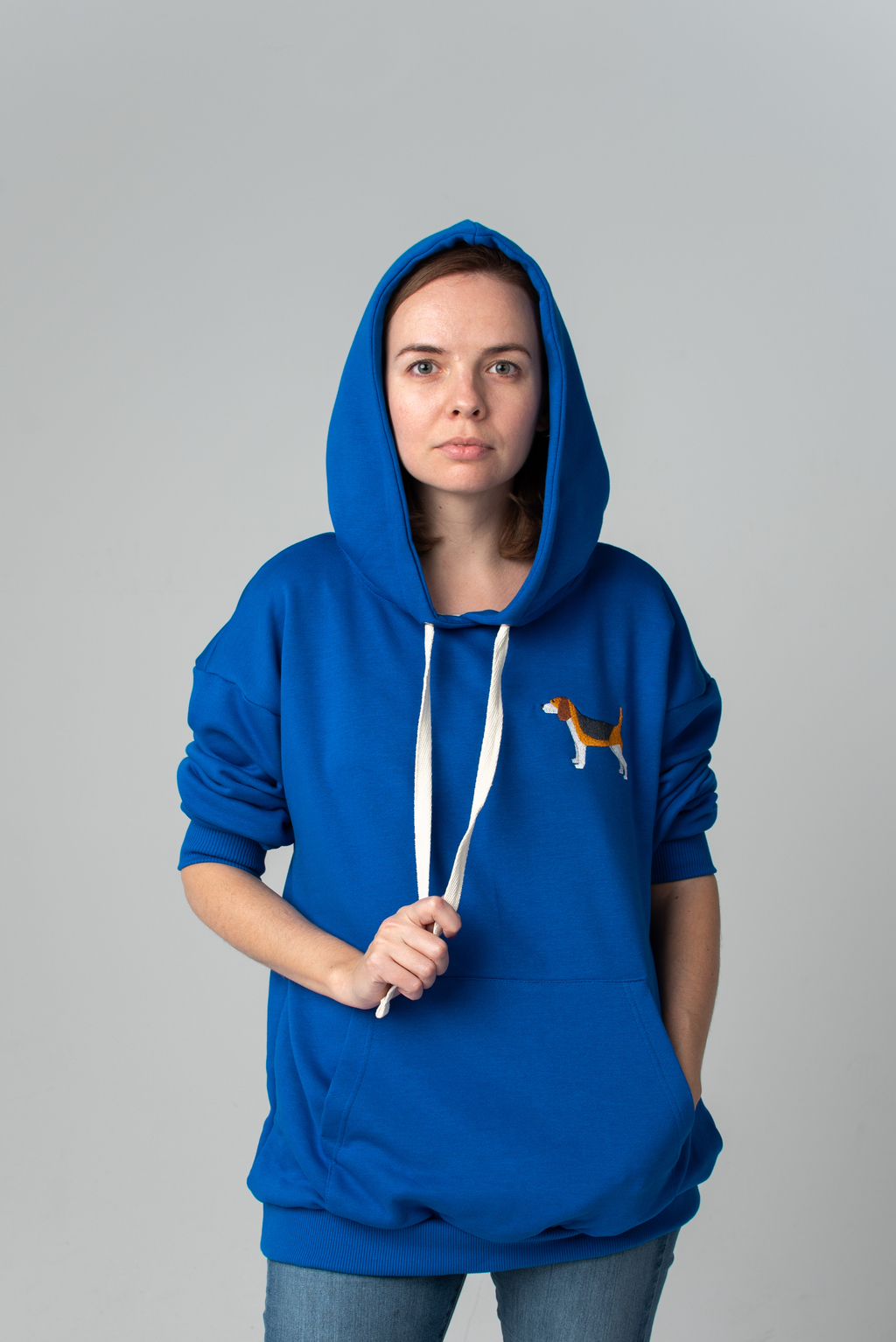Beagle ultramarine hoodie