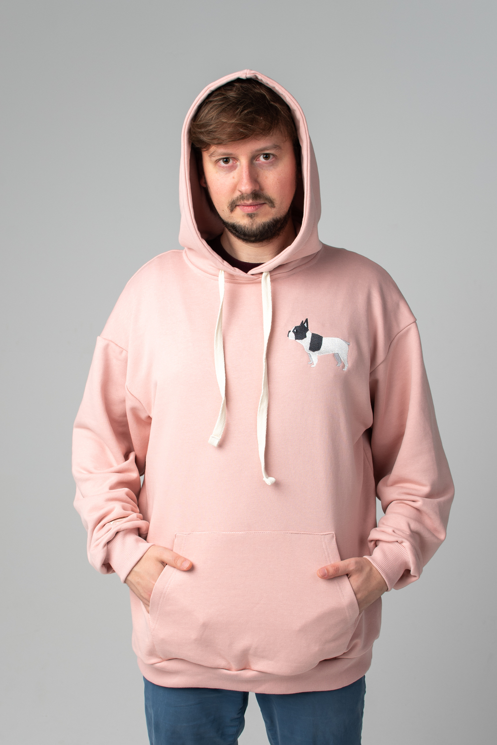 French bulldog rose hoodie