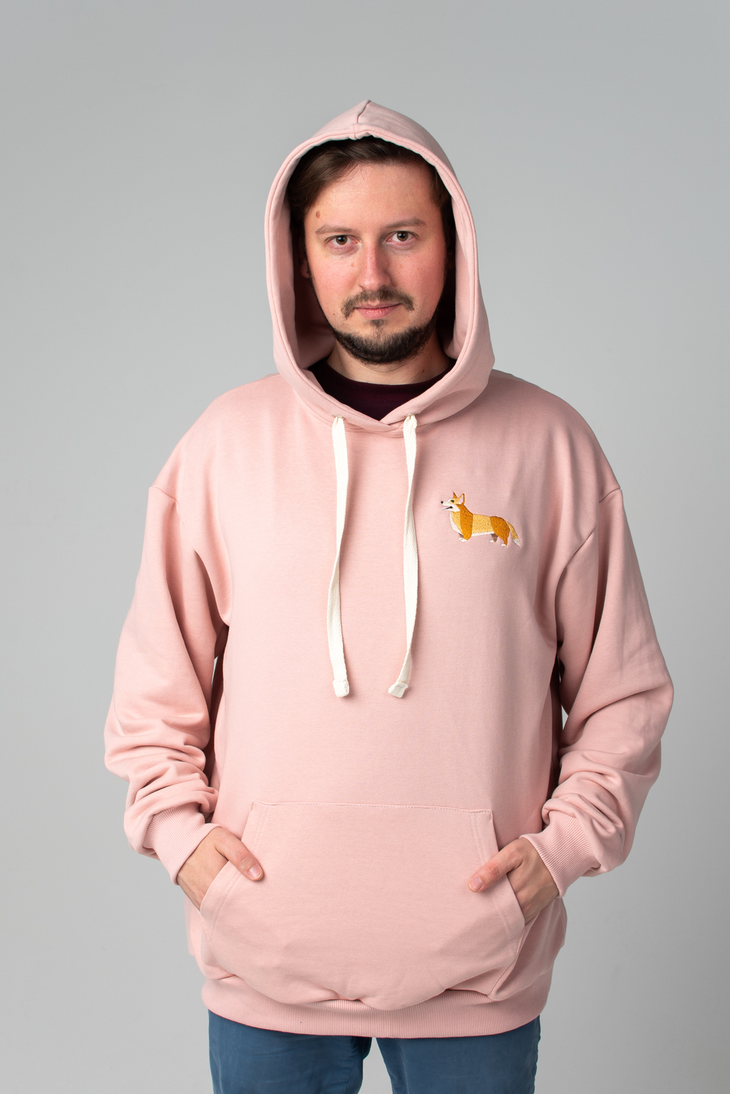 Corgi rose hoodie