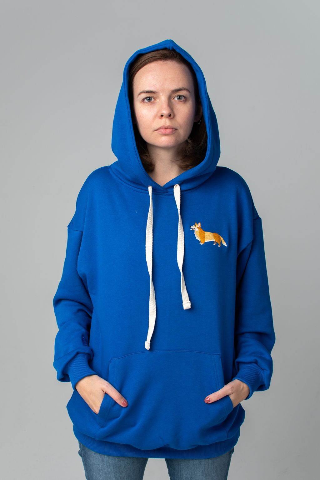 Corgi ultramarine hoodie