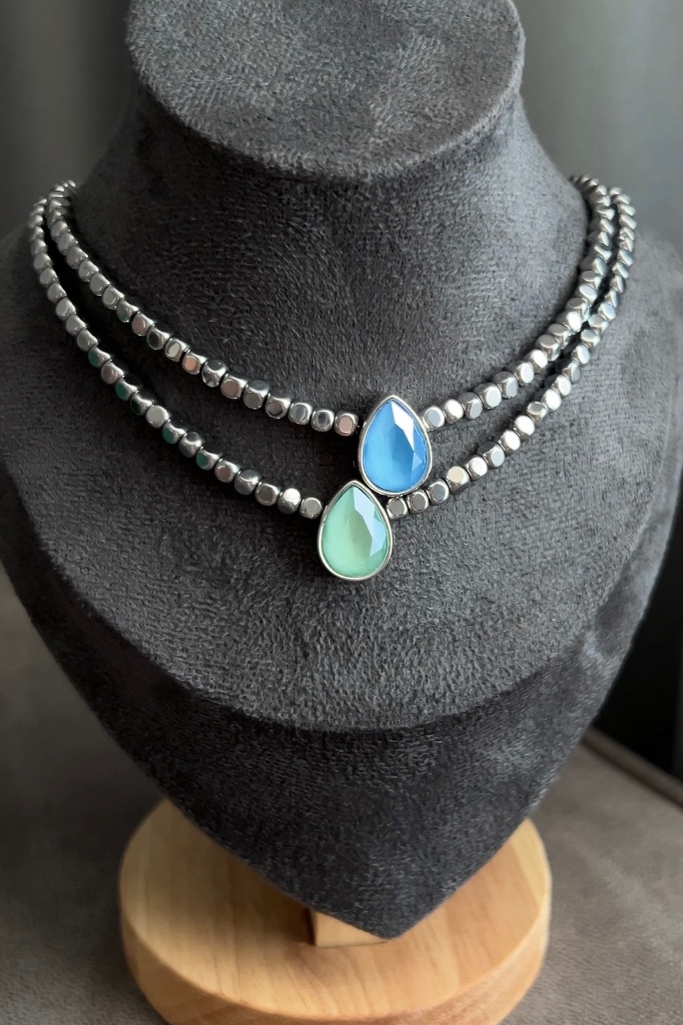 ЧОКЕР ГОЛУБОЙ OКЕАН КАПЛЯ