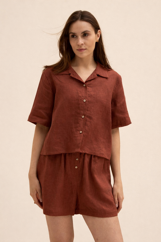 РУБАШКА ИЗО ЛЬНА  TERRA