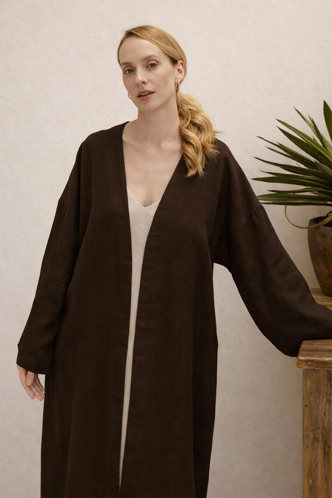 КИМОНО ЛЬНЯНОЕ BLACK