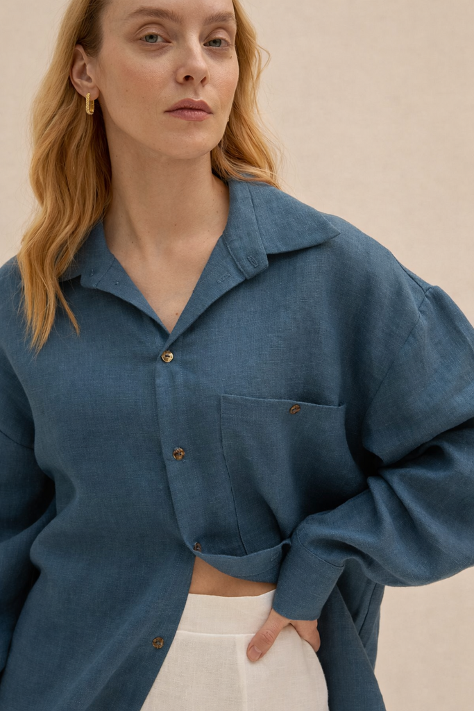 РУБАШКА ИЗО ЛЬНА IRIS