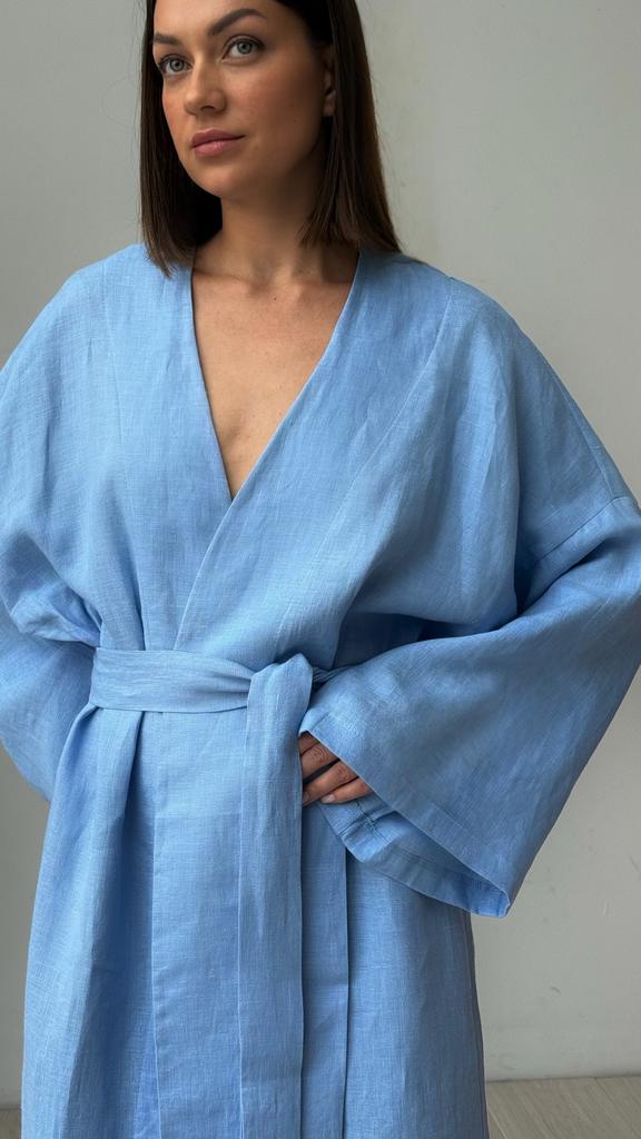 КИМОНО ЛЬНЯНОЕ SKY