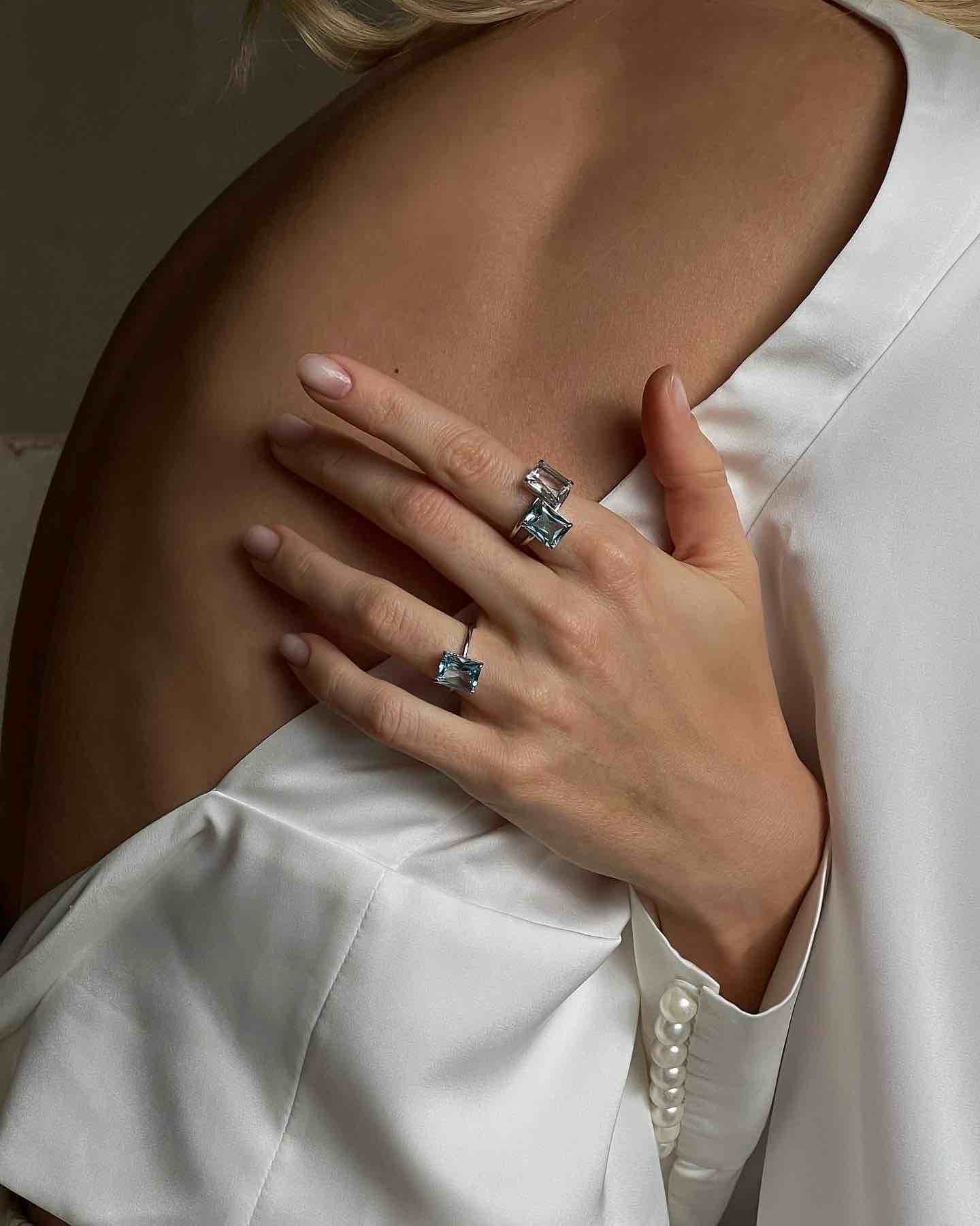 Кольцо Идеальное (Perfect) с горным хрусталем