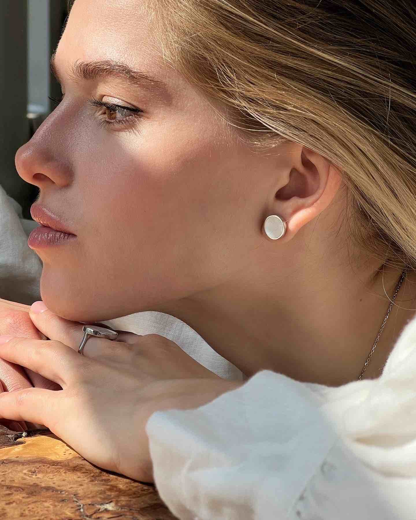 серьги с перламутром