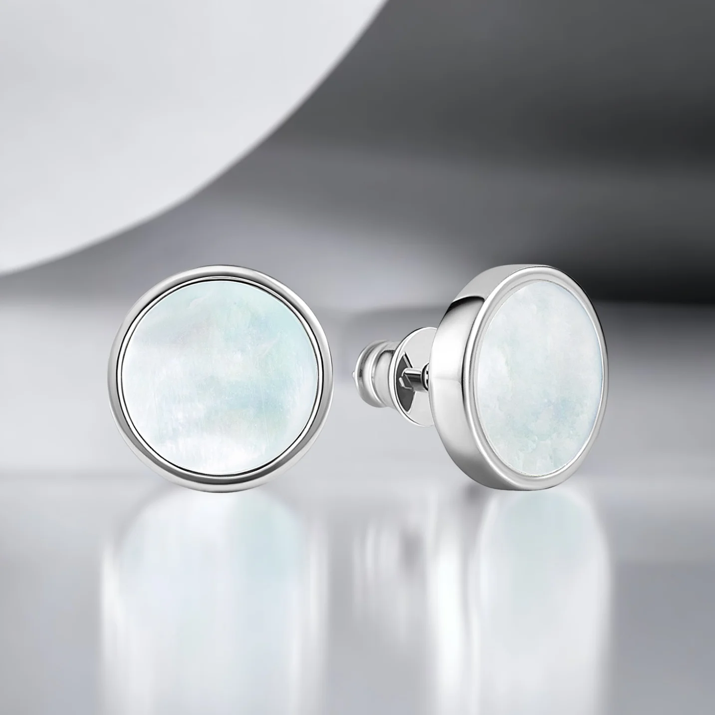 серьги с перламутром