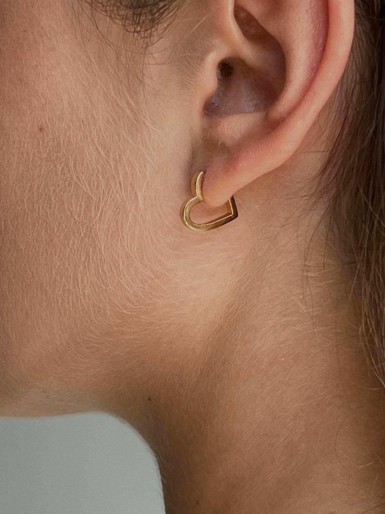 серьги Сердце