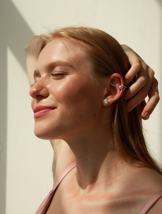 серьги Камушки