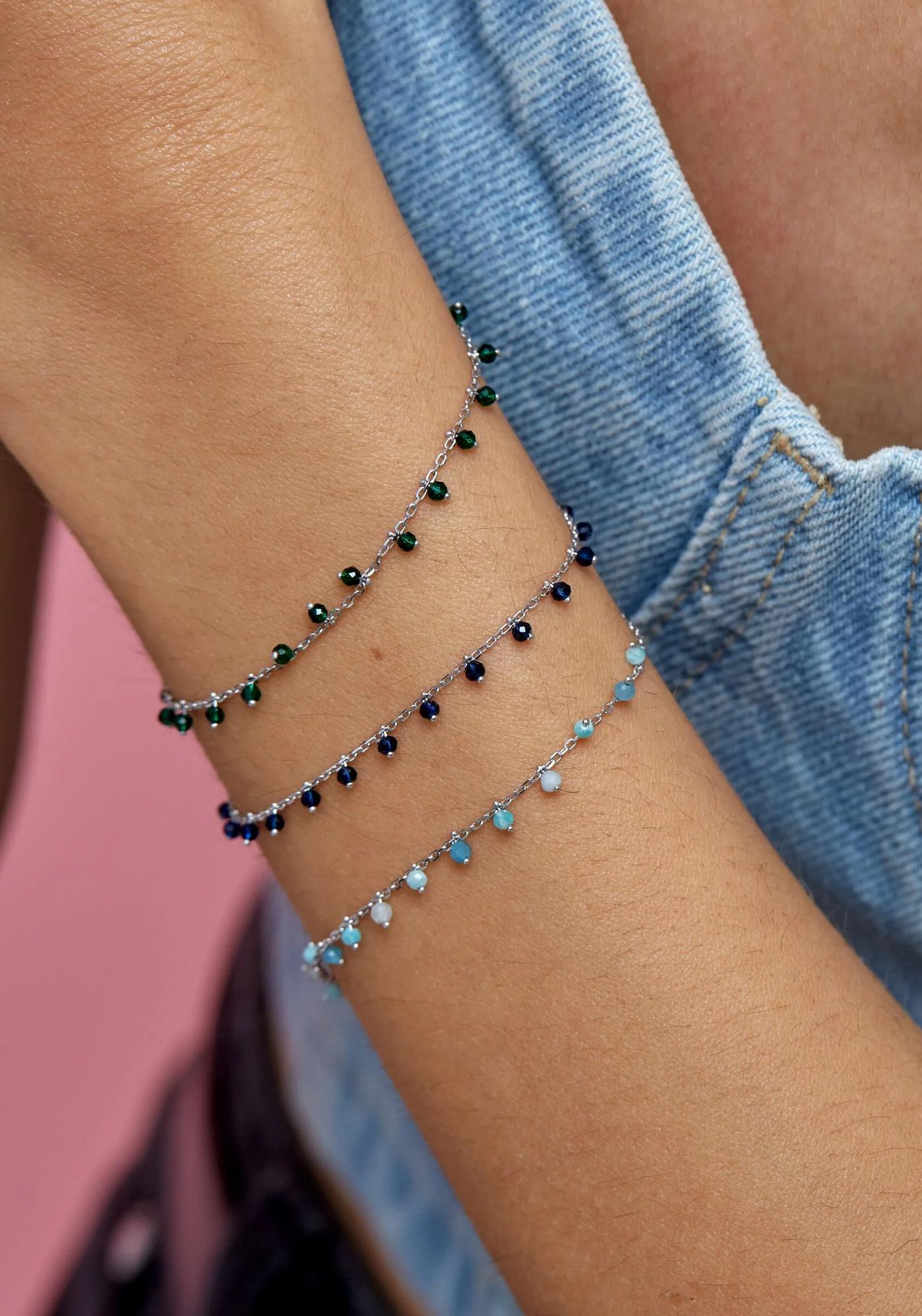 браслет Пузырьки (Bubbles) с амазонитом