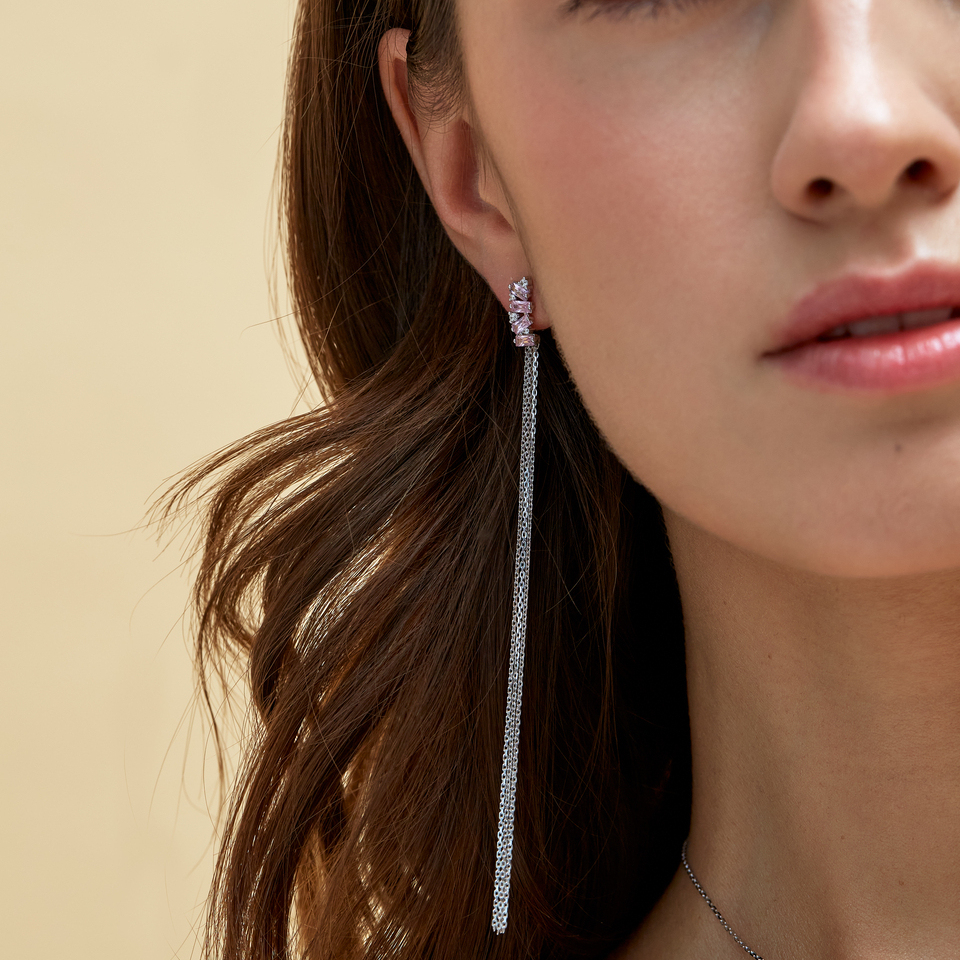 серьги Конфета (BonBon) с цепочками