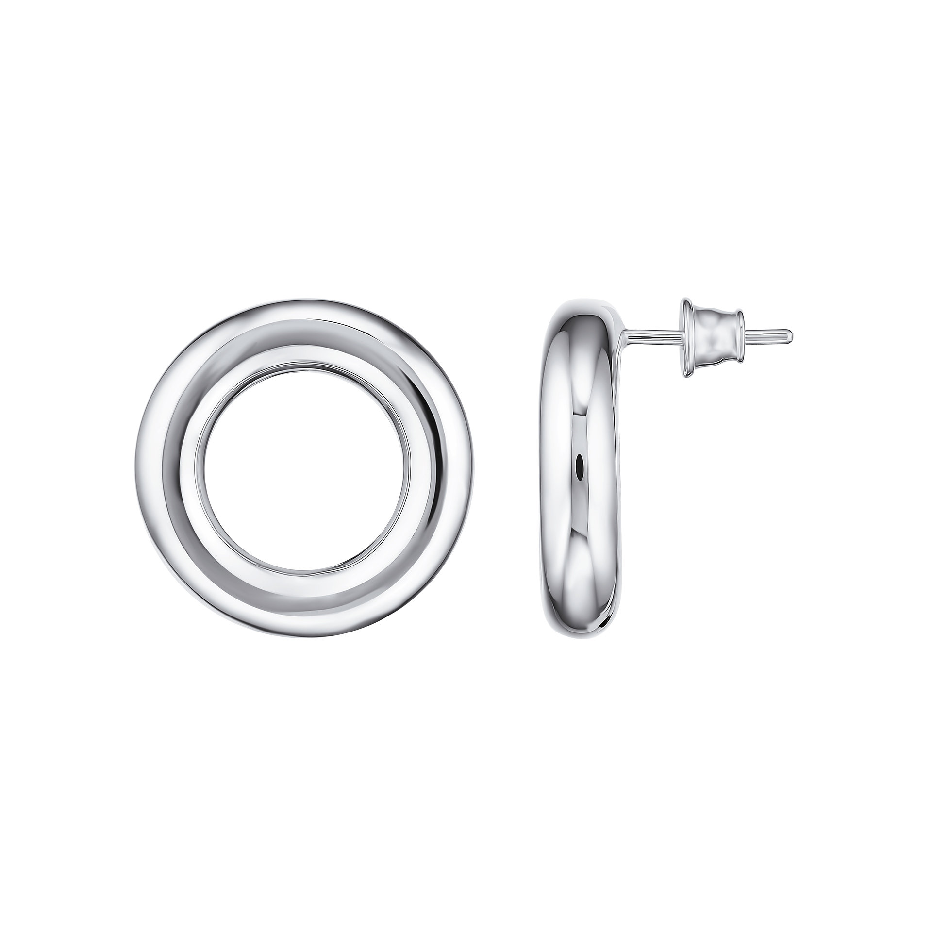 серьги-пусеты Бублики