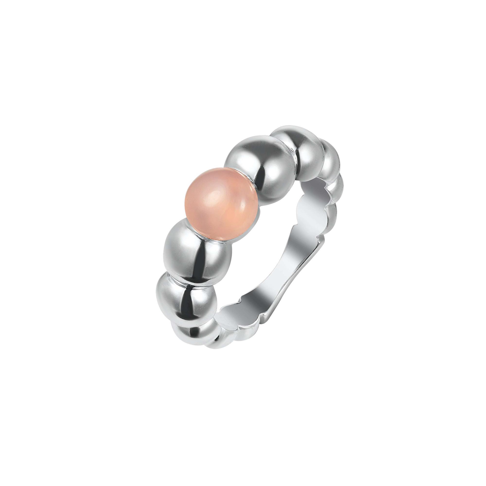 кольцо Шары с халцедоном