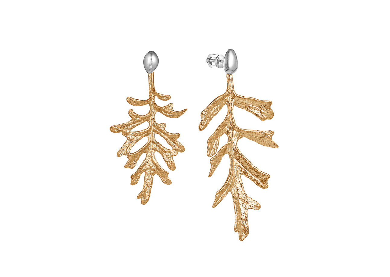 серьги-джекеты Семена и Цинерария