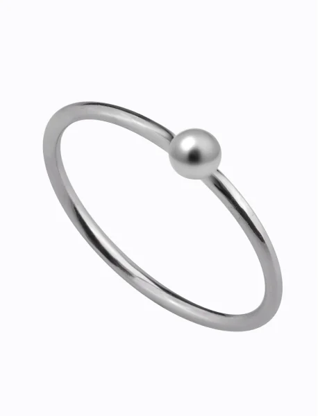 кольцо с шариком мини