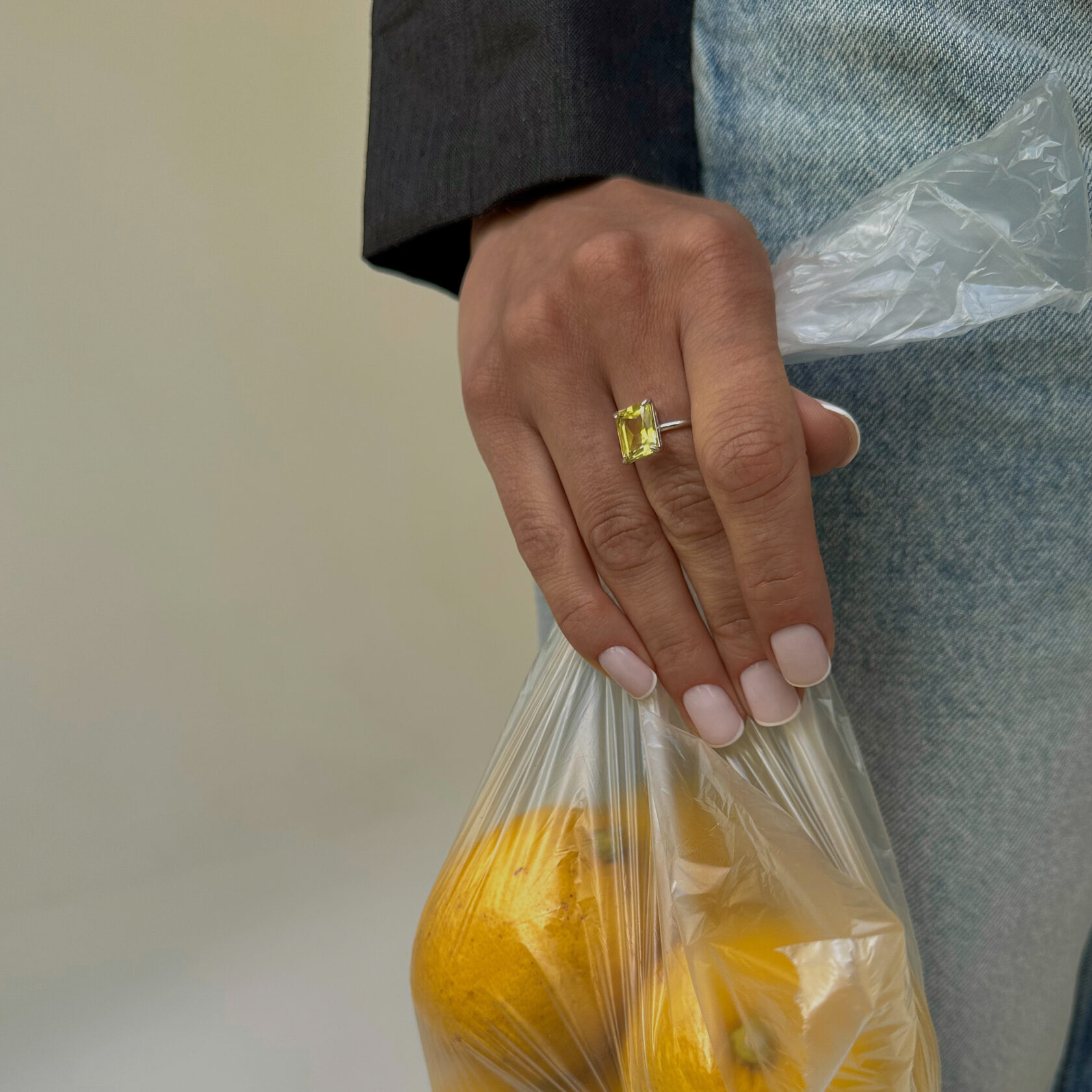 кольцо Идеальное (Perfect) с лимонным кварцем