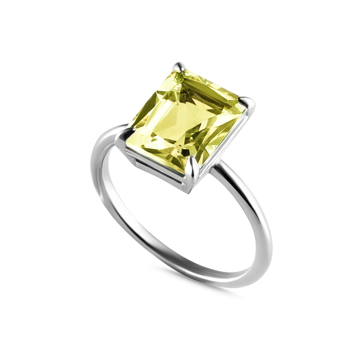 кольцо Идеальное (Perfect) с лимонным кварцем