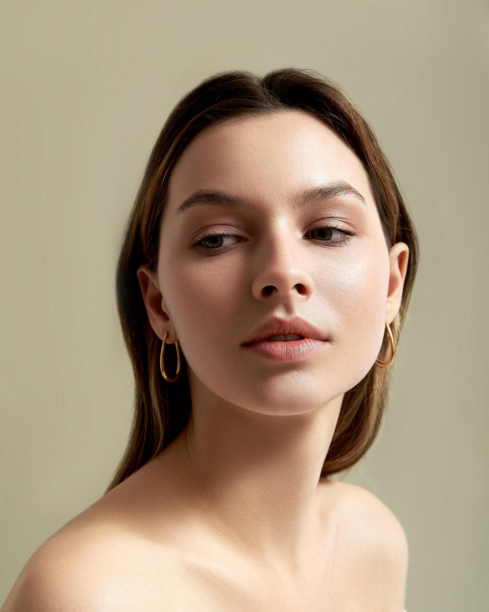 серьги Макси в позолоте