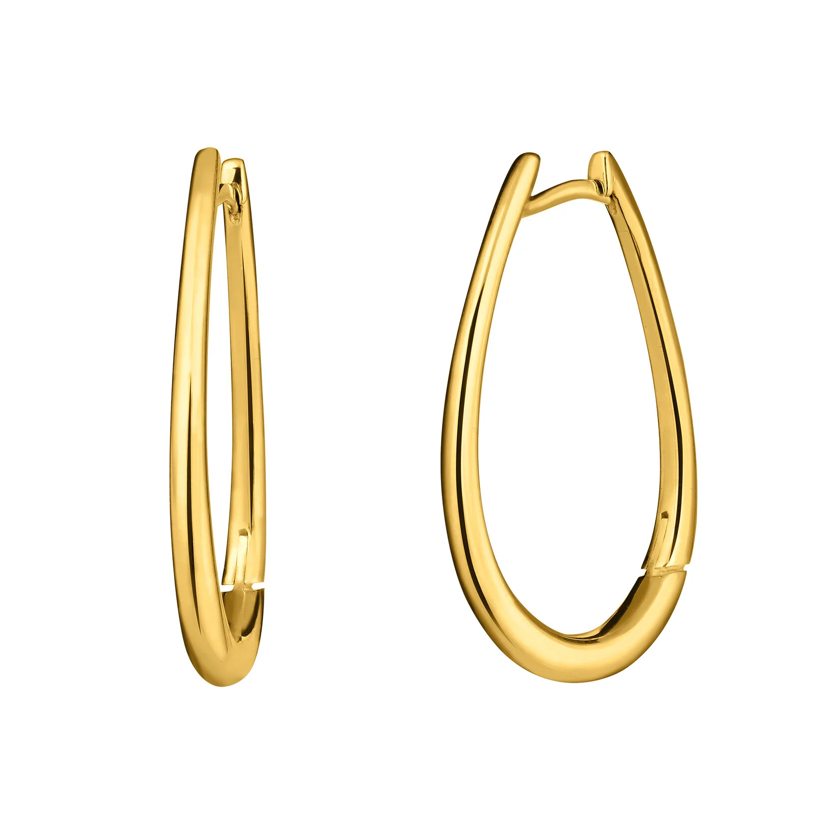 серьги Макси в позолоте