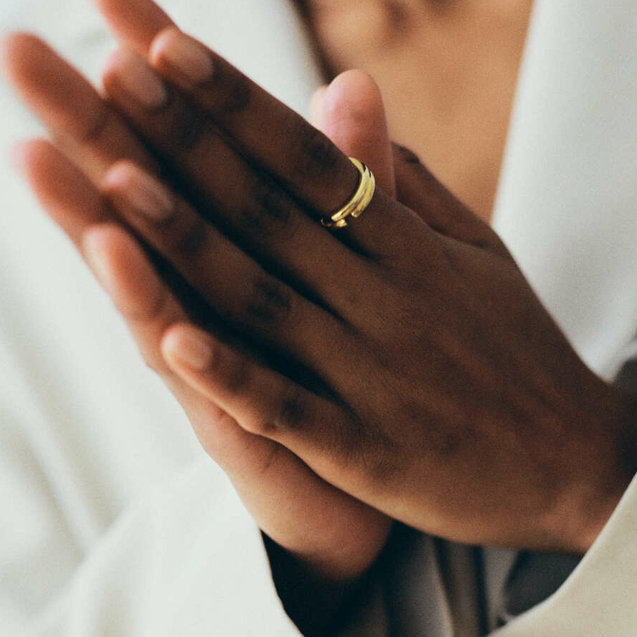 кольцо ТУВЕ (TUVE) позолота