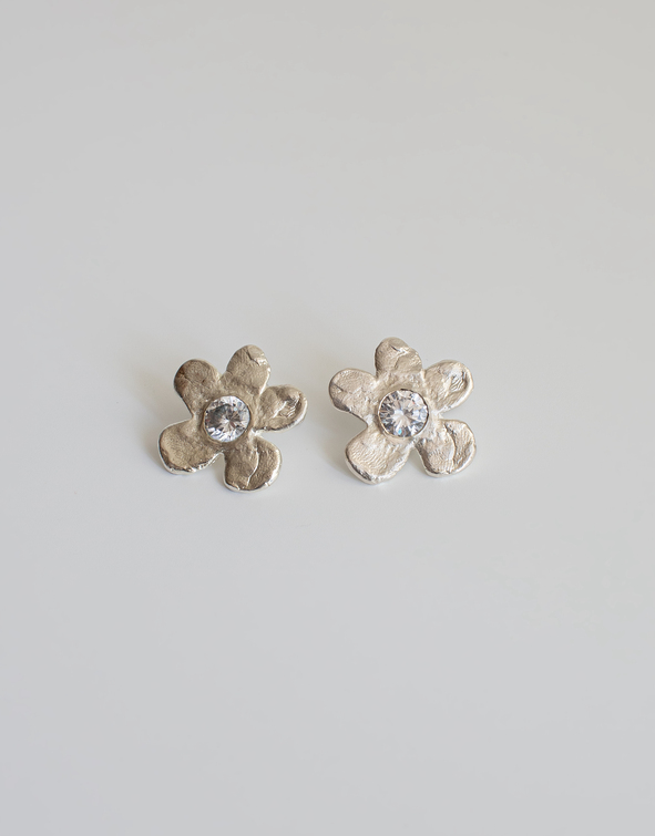 серьги Цветы большие