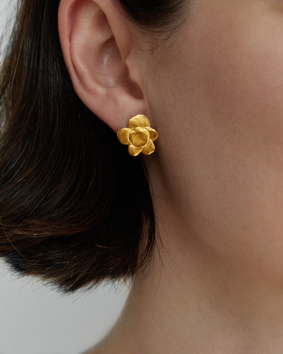 серьги-пусеты Цветочки