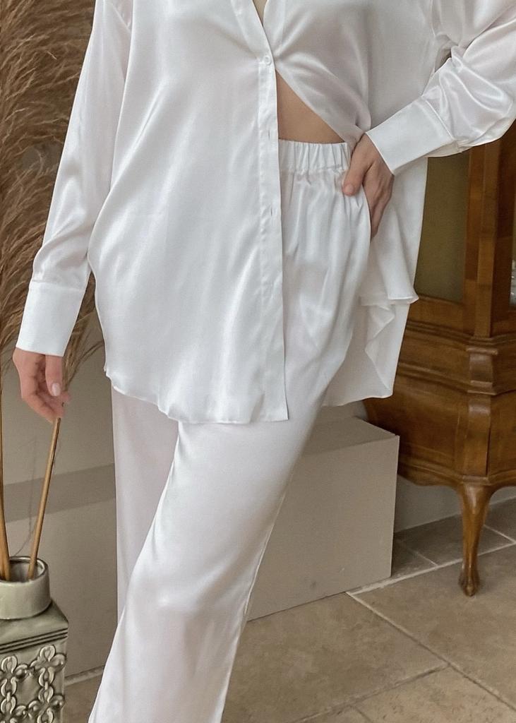 Брюки из натурального шелка