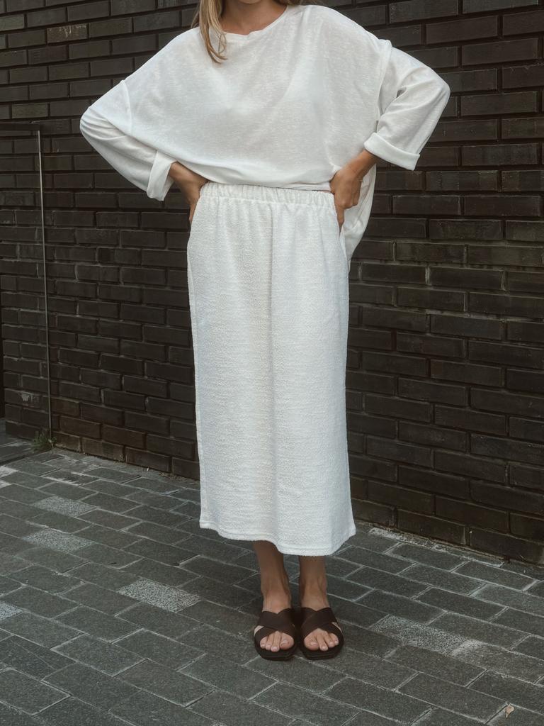 Юбка Texture Midi White