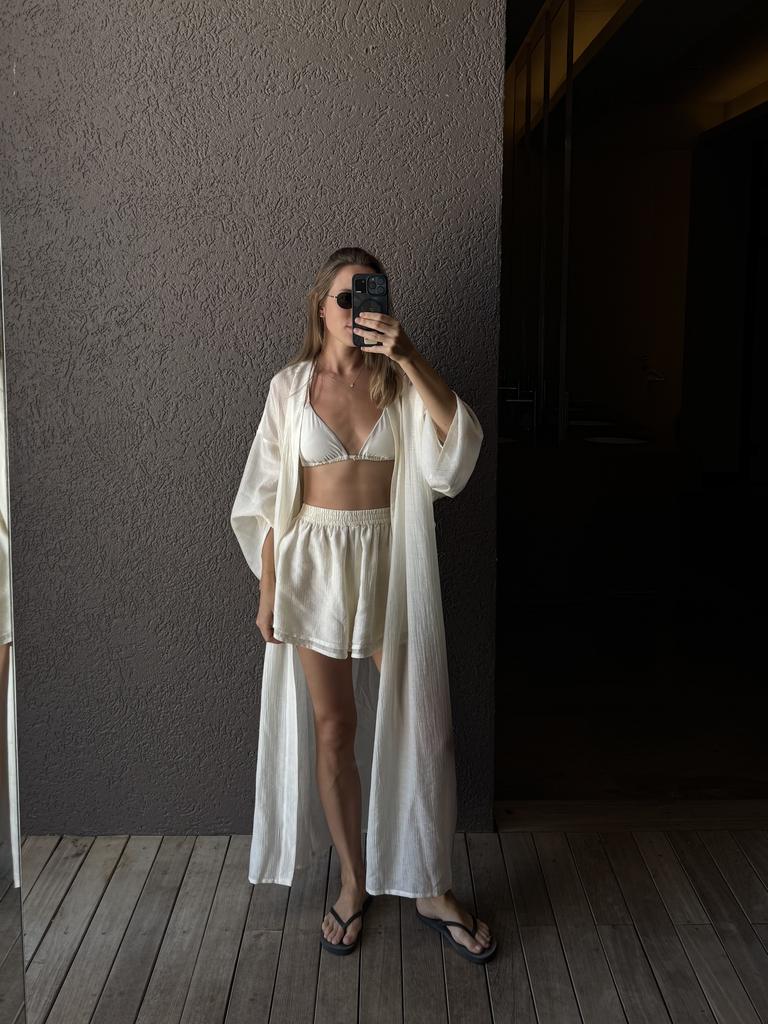 Шорты Petra из тенселя, пломбир