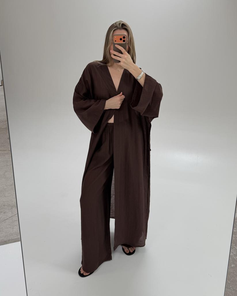 Туника из тенселя, шоколад