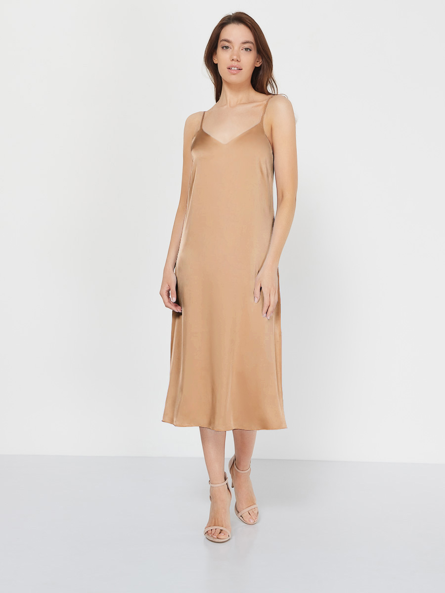 Платье-комбинация (артикул 15942151/бронзовый)