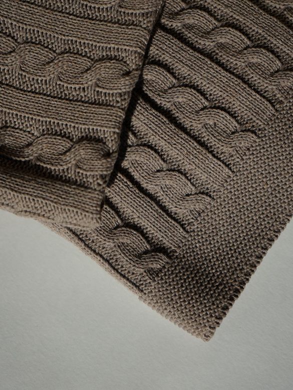 Плед детский 110х160 (100% хлопок) кофейный