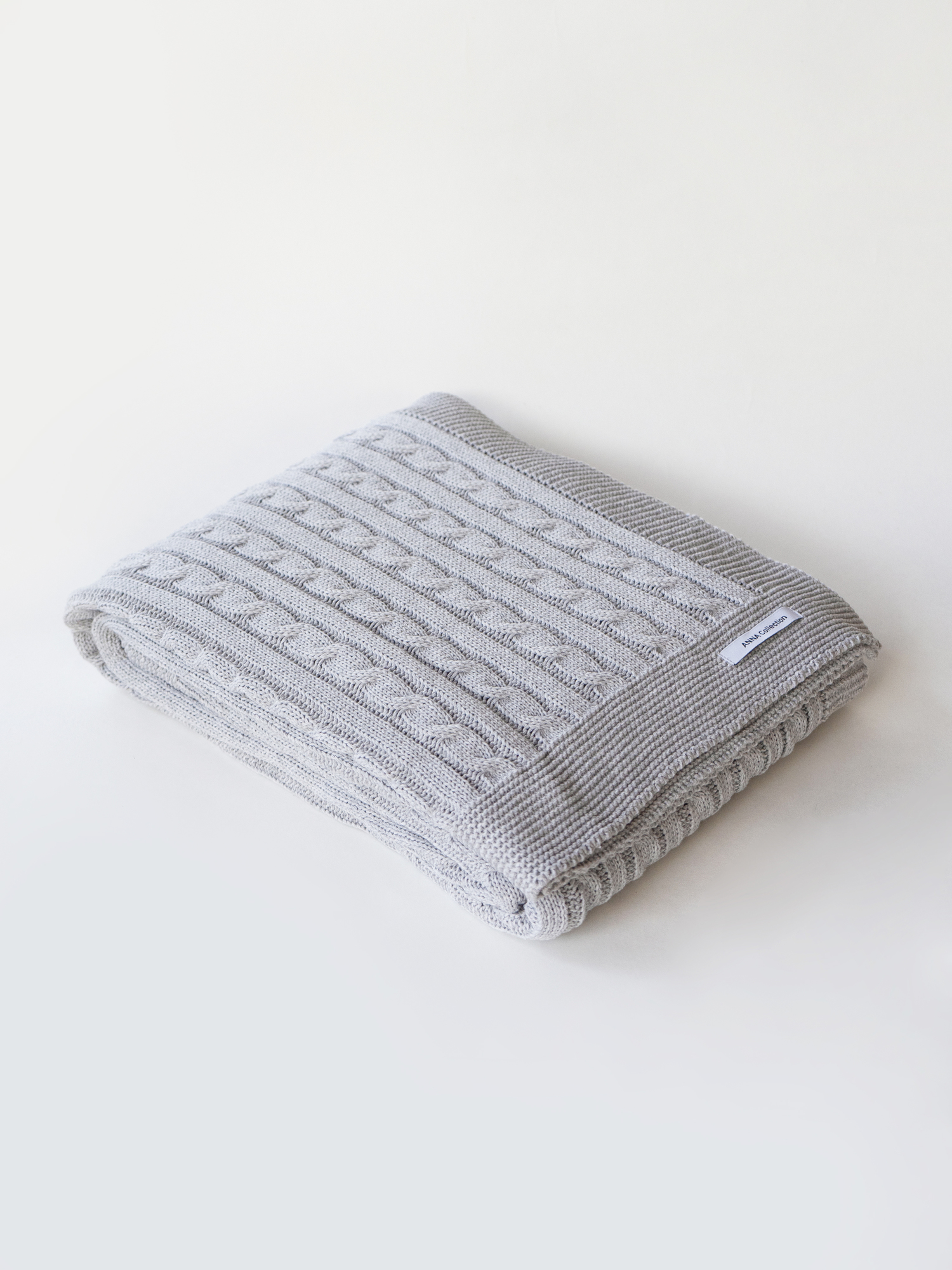 Плед детский 110х160 (100% хлопок) серый