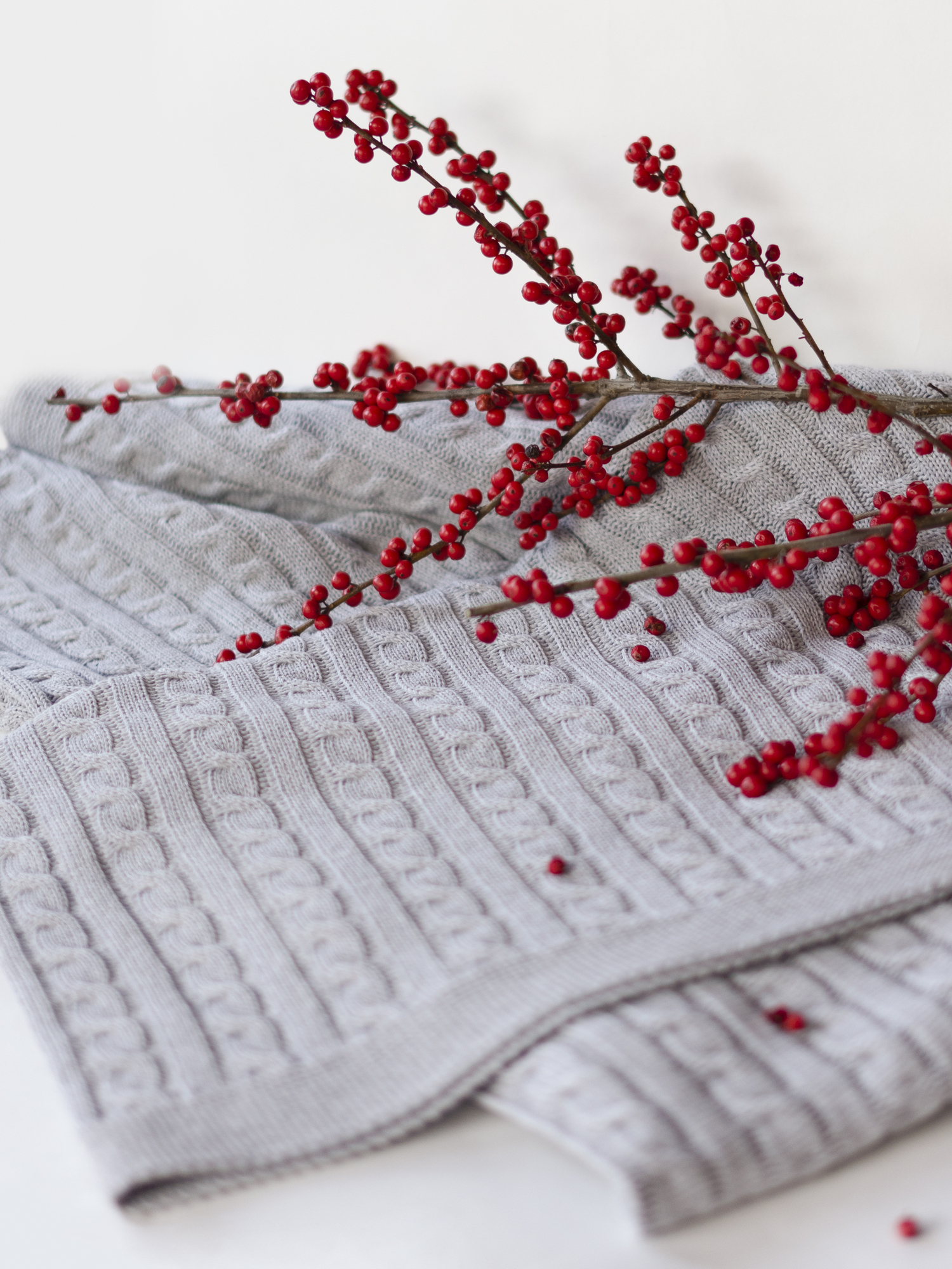 Плед детский 110х160 (100% хлопок) серый