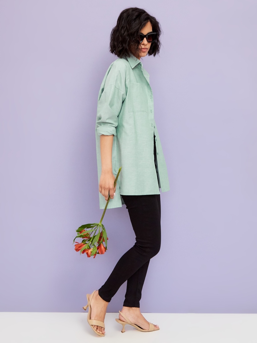 Рубашка классическая (зеленый)