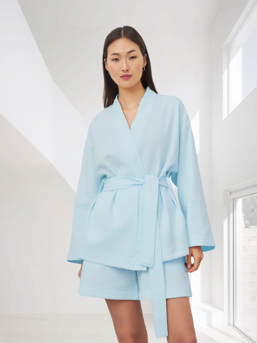 Костюм женский кимоно (голубой)