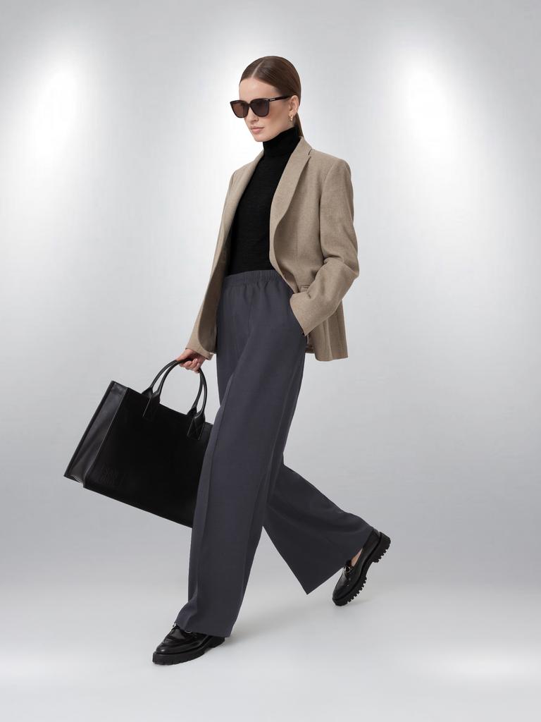 Брюки женские палаццо (серый)