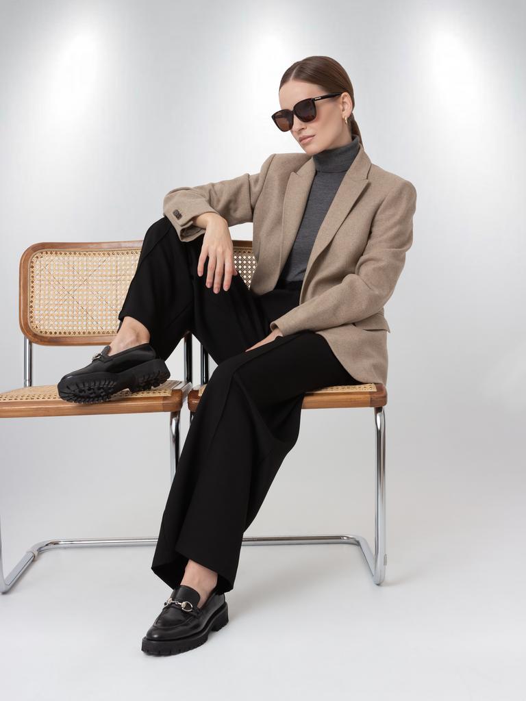 Брюки женские палаццо (черный)